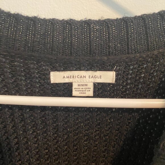 American Eagle Black Knit Sweater - EUC - Picture 3 of 5